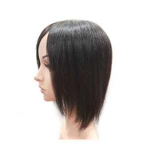 Perruque coréenne Cosmo en cheveux humains de qualité supérieure (20x18) - 10 pouces, lisse et soyeuse, aspect naturel, pour usage professionnel en salon - Product Image 3
