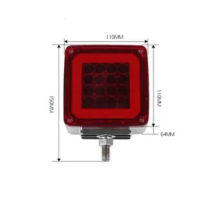 Luz de marcação lateral LED para reboque de caminhão holofote 12v/24v