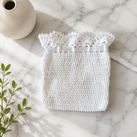Sacs à main en coton tricotés à la main au crochet, 9x6 cm, produits très demandés, importés de Chine, vente en gros