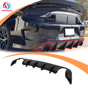 Honghang Factory Direct PP plastique pare-chocs de voiture <span class=keywords><strong>diffuseur</strong></span> arrière lèvre arrière pour Dodge Charger 2015-2021 voiture Bodykit - Product Image 1
