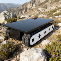 Châssis électrique télécommandé à chenilles haute maniabilité, rotation à 360 degrés, pour espaces étroits, capacité de charge 1T, garantie 1 an