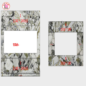 Plan de toilette en marbre naturel <span class=keywords><strong>Primavera</strong></span> poli avec lavabo intégré pour villas de luxe et hôtels – Plans de toilette sur mesure - Product Image 5