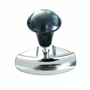 Bouton de commande de volant de tracteur XMAXVISION de haute qualité, chromé, à rayures diagonales, noir, en ABS électroplaqué, classique - Product Image 1