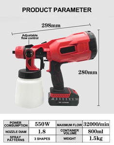 <span class=keywords><strong>Pistola</strong></span> de Pintura Eléctrica de Gran Calidad, <span class=keywords><strong>Pistola</strong></span> de Pintura Eléctrica de 800W en Oferta - Product Image 3