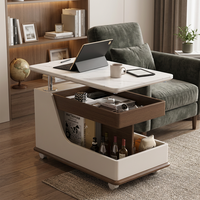 Table basse mobile pliable moderne et minimaliste, multi-usages, portable, écologique, avec structure durable, pour salon et maison