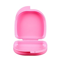 Boîte de Rangement Colorée Écologique pour Prothèses Dentaires avec Miroir – Utilisation Domestique Polyvalente – Accessoires de Blanchiment des Dents – Boîte à Prothèses Dentaires