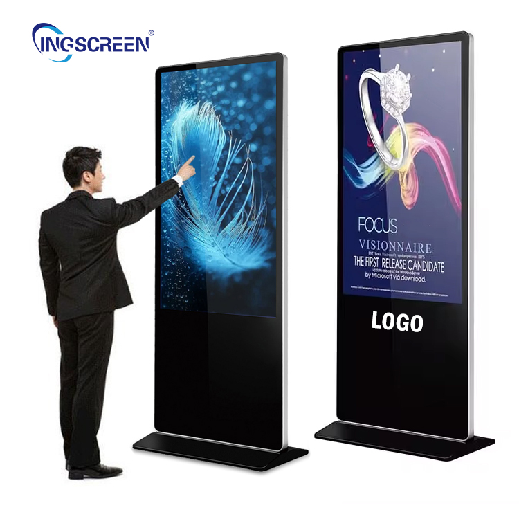 INGSCREEN напольная подставка ЖК сенсорный экран рекламный дисплей экран цифровой дисплей для рекламных киосков