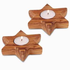 Portavelas de Madera Ecológico con Forma Elegante para Decoración Sostenible del Hogar y la Oficina - Product Image 1