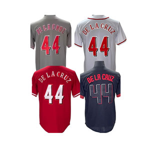 Venta al por Mayor de Camisetas de Béisbol Cosidas Nuevas y Económicas 2026, Camisetas Personalizadas del Equipo Americano de Cincinnati, Todos los Jugadores 44 De La Cruz 7 Steer - Product Image 5