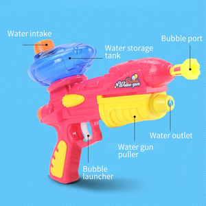 Nieuw Ontwerp 2 In 1 Spelen Bubble En Plastic Waterpistool Speelgoed Zomer Outdoor Kinderen Speelgoed Waterpistolen - Product Image 5