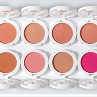 Meilleure vente 12 fard à joues à poudre pressée à haute teneur en pigments, marque privée, végan mignon sans cruauté et de longue durée
