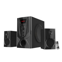 Haut-parleurs d'ordinateur 2.1 de haute qualité avec son surround, système de haut-parleurs avec caisson de basses, USB et radio FM