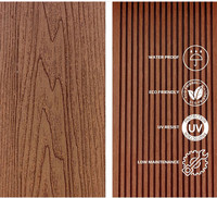 Planches de terrasse en WPC écologiques et imperméables, à effet 3D, avec système de fixation par emboîtement double à clipser pour la rénovation de terrasses