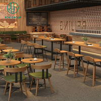 Conception d'intérieur de café gratuite, mobilier de magasin de jus de fruits, mobilier de bar de café, ensembles de tables et de chaises, mobilier de café-restaurant