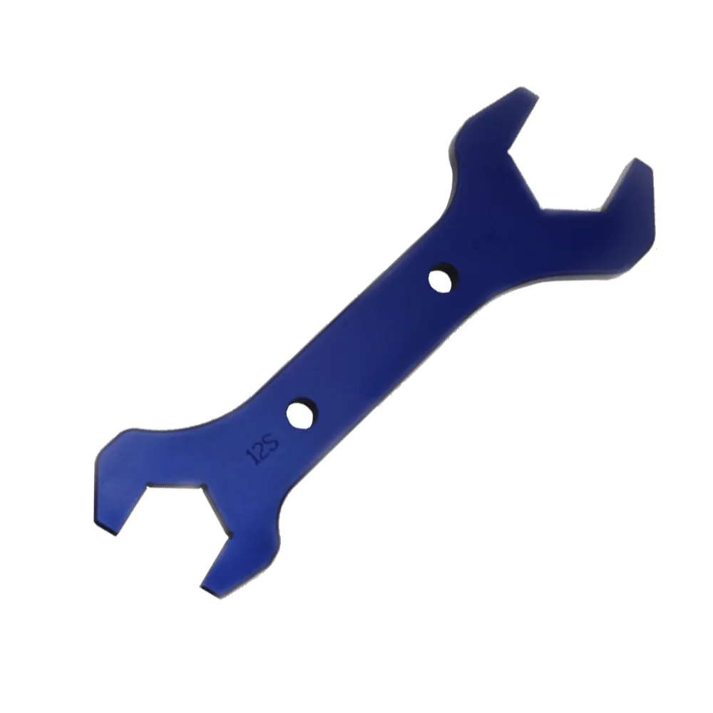 machining factory custom logo 6AN Double end wrench aluminum spud wrench Performance Racing special hardware aluminum wrenches