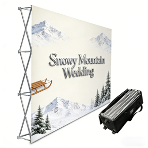 Support de bannière personnalisé pour salon professionnel et événements, mur de fond pour stand d'exposition, promotion portable - Product Image 1
