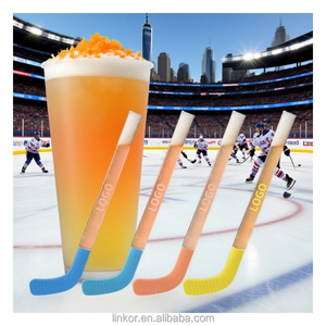 22oz Plastic Hockey <strong>Stick</strong> Beer Mug-Reusable Sports &amp; Gym Use Back to School Drinking Cup - Product Image 5