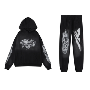 เสื้อฮู้ดดี้คุณภาพสูง แบรนด์ <span class=keywords><strong>Star</strong></span> สำหรับผู้ชาย ชุดวอร์ม ผ้าฝ้าย 100% เสื้อสเวตเชิ้ตแบบสั่งทำ เสื้อฮู้ดดี้แบบสวมหัว กางเกงขายาว ชุดเซ็ต - Product Image 3