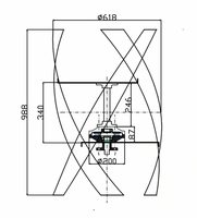 Kits d'éoliennes verticales 800W Darrieus Savonius 12V 24V 48V, générateur éolien pour usage domestique, roue éolienne Maglev à 3 pales