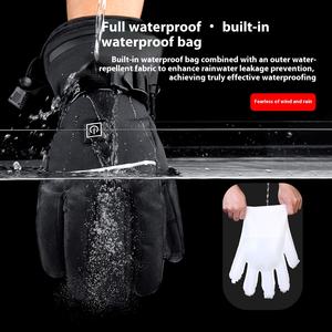 <span class=keywords><strong>Gants</strong></span> de ski de cyclisme intelligents pour hommes et femmes hiver chauffage électrique extérieur contrôle de la température constante chaud et résistant au froid pour - Product Image 2