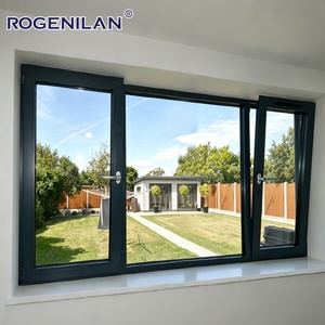 Fenêtre à battant et à bascule en aluminium et verre trempé personnalisée Rogenilan, double vitrage, ventilation extérieure - Product Image 6