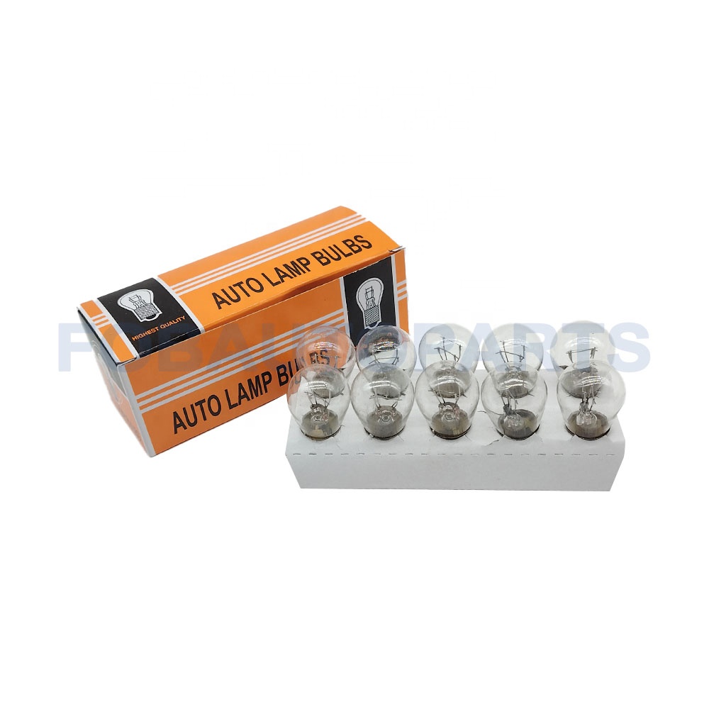 New Auto Headlight 12V Light Bulb Filament BAY15D S25 10PCS 1073-12V for Cars and Vehicles