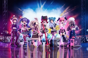 Usine OEM, figurines d'action d'anime en <span class=keywords><strong>PVC</strong></span> <span class=keywords><strong>ABS</strong></span> vinyle personnalisées, série de scène de <span class=keywords><strong>chant</strong></span> de filles Haee, boîte aveugle, collection de poupées, jouets en plastique - Product Image 6