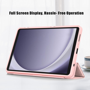 Étui de tablette souple en TPU acrylique transparent pliable en trois parties, adapté à la tablette Samsung Tab A9 X115 - Product Image 6