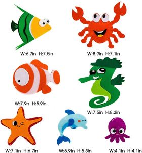 Kit de couture en feutre pour enfants de 5 ans et plus, pour créer des animaux marins sirène, bricolage, boîte de loisirs créatifs - Product Image 2