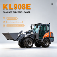 Offerta Speciale: Caricatore Elettrico KL908E da 800kg, 26kW, Batteria al Litio 280Ah, Mini Caricatore a Zero Emissioni per Pascoli e Allevamenti