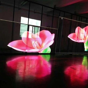 Trong nhà quảng cáo HD LED thủy tinh trong suốt hiển thị Lưới Trong Suốt Màn hình LED 3.9mm-7.8mm DJ video tường - Product Image 2