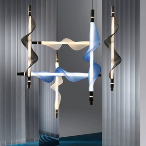 โคมไฟระย้าศิลปะมินิมอลสไตล์อิตาลีสมัยใหม่ ดีไซน์สร้างสรรค์สำหรับร้านอาหาร บาร์ เคาน์เตอร์ ห้องนั่งเล่น และพื้นที่เชิงพาณิชย์สไตล์นอร์ดิก - Product Image 5