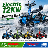 Prêt à être expédié, kart électrique 4x4 tout-terrain 12000W, UTV, buggy tout-terrain 4 roues motrices, vélo de surf sur terre
