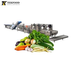 Ligne de traitement des légumes TEKFOOD, lavage et découpe du chou, laveuse à brosses pour carottes, machine de lavage et de nettoyage des tomates à vendre - Product Image 1