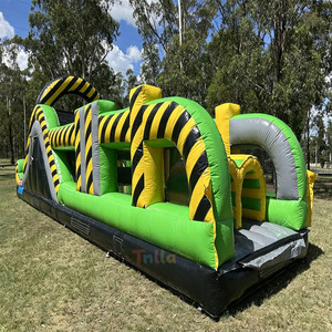 Circuito <span class=keywords><strong>de</strong></span> Obstáculos Inflable Comercial para Exteriores, Desafíos para Adultos, Juegos Inflables para Fiestas - Product Image 5