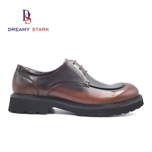 Chaussures habillées de luxe pour hommes, en cuir de veau de haute qualité, faites à la main, à bord large, style vintage, à lacets, confortables, modèle Oxford, Dreamy Stark Custom - Product Image 3