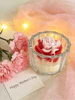 Cadeau d'anniversaire, fête de Diwali, bougies parfumées à la pivoine, cire de soja végétale mélangée, 20-40 heures de combustion, senteurs personnalisées, faites à la main, élégantes pour les fêtes