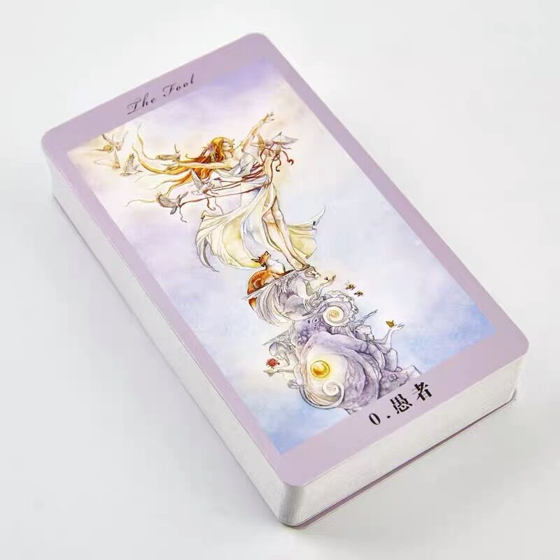 Cheap price customized coloring tarot card printing rounded color gold edges tarot card printing