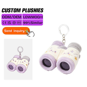 Op maat gemaakte paraplu pluche sleutelhanger 12cm schattig Kawaii PP katoen geborduurd gevuld OEM ODM 100 stuks MOQ voor tas charme groothandel - Product Image 2