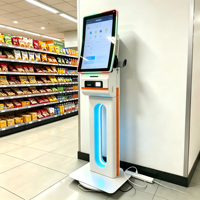 Terminal de Pedidos Automático con Pantalla Táctil para Autoservicio, Sistema POS Todo en Uno para Restaurantes, Pago con Reconocimiento Facial