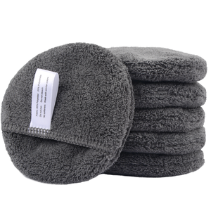 Tampons de <span class=keywords><strong>gant</strong></span> <span class=keywords><strong>démaquillant</strong></span> en Mircofibre de <span class=keywords><strong>bambou</strong></span> éponge nettoyante cosmétique pour le visage avec étiquette blanche poche pour les doigts - Product Image 2