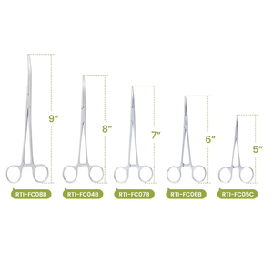 ملقط منحني طويل من الفولاذ المقاوم للصدأ RTI-FC07B مقاس 7 بوصات لإزالة الخطافات، ملقط طبي للصيد بسعر المصنع - Product Image 2