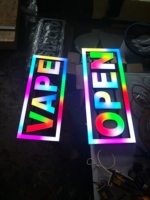 Fabricante personalizado LED signo canal letra 3D acrílico interior negocio signo tablero personalizado programas humo tienda resistente al agua