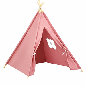 Tente <span class=keywords><strong>tipi</strong></span> en coton naturel personnalisée OEM pour enfants, achat en gros, tente de jeu lavable pour tout-petits, maison de jeu intérieure pour enfants - Product Image 1