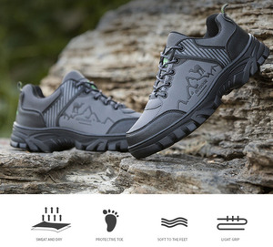 SU-101 Heren <span class=keywords><strong>Outdoor</strong></span> Wandelschoenen Kameel Wandelen Casual Sneakers Wandelschoenen <span class=keywords><strong>Outdoor</strong></span> Casual Hardloopsportschoenen Voor Heren - Product Image 3