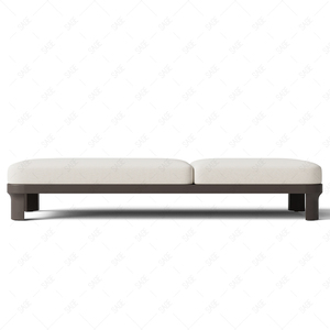 Chaise longue d'extérieur moderne en aluminium Ferly pour piscine et mobilier hôtelier commercial - Product Image 4