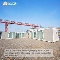 Cabane Apple préfabriquée moderne, maison modulaire en conteneur, pod mobile pour hôtel, maison d'hôtes, complexe hôtelier