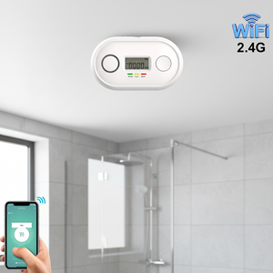 Détecteur de monoxyde de carbone intelligent WiFi, contrôlé par l'application Tuya Smart Life, <span class=keywords><strong>alarme</strong></span> de monoxyde de carbone certifiée EN50291, fonctionne avec une batterie de 2 ans, portable - Product Image 1