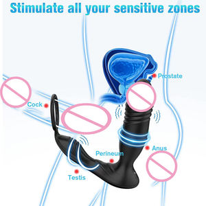 Многофункциональный телескопический анальный стимулятор с дистанционным управлением через приложение, вибрирующий анальный дилдо-стимулятор, носимая секс-игрушка для мужчин - Product Image 4