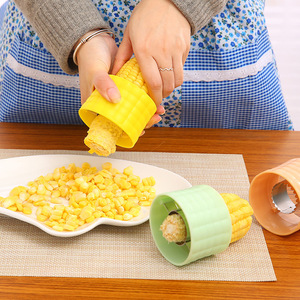 Pelador de maíz, desgranador de maíz de acero inoxidable, herramienta de cocina fácil de operar para quitar granos de maíz - Product Image 1